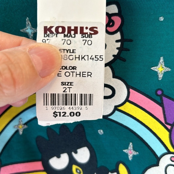 NWT 2T bundle! One is a cute long sleeved Hello Kitty, the other is cat & Jack - Picture 5 of 5